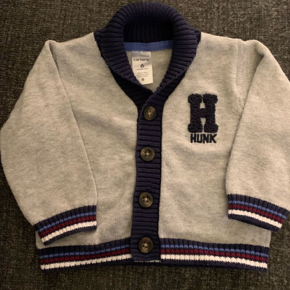 Carter’s Baby Boy Sweater.  Size:  6 months. NWOT.
